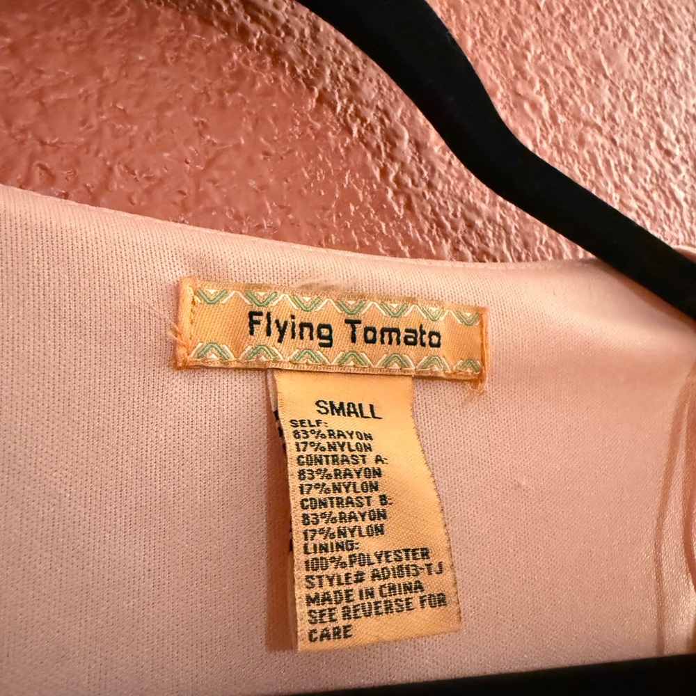 Flying Tomato Cream, Orange and Pink Dress - Picture 2 of 2